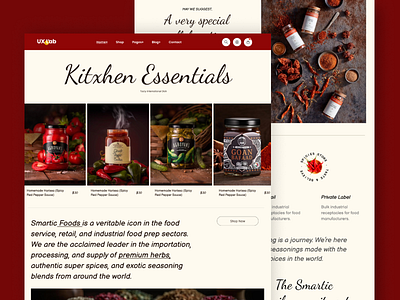 Spices Landing Page Design 3d animation branding food delivery landing pag food delivery landing page food finder landing page concept food landing page ui design. food web ui concept graphic design healthy food landing page japanese restaurant landing page logo motion graphics restaurant landing page restaurant landing page design ui website