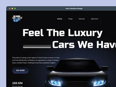 Rent a Car Website Homepage Web UI Design car car ui car ui ux car website design figma ui landingpage ui rent a car ui ui design user interface visual design website design website ui