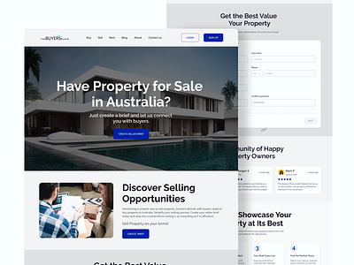 The Buyers Place-Real Estate Website UIUX Design design real estate startup ui ui design ux web design website