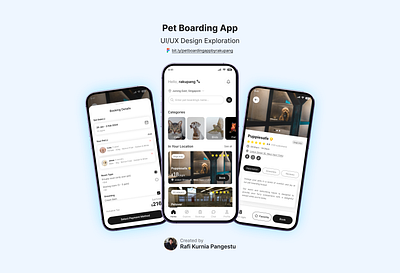 Pet Boarding App - UI/UX Design Exploration designexploration mobileuidesign petapp uidesigninspiration uiux uiuxdesigner