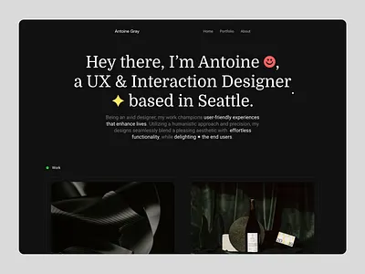 Product Design | UX/UI Design Portfolio artist blog brand identity clean cv dark designer portfolio graphic design website htlm5 minimal portfolio product design website product designer serif ui ux ux portfolio web design webflow website template