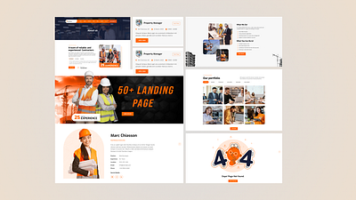 50+ landing Page Screen figma landing page landing page network responsive vector ui site web website page landing web site landing page