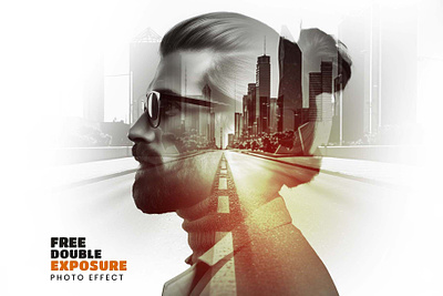 Free Cinematic Double Exposure Photo Effect Template design effect free free photoshop action freefile illustration modern photo effect photoshop photoshop action template