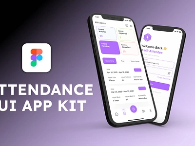 Attendance App animation app design figma figma app figma app design figma apps figma kit figma mobile app design mobile app mobile app kit mobile apps ui ui kit uiux design uiux dsign uiux kit xd xd app xd design