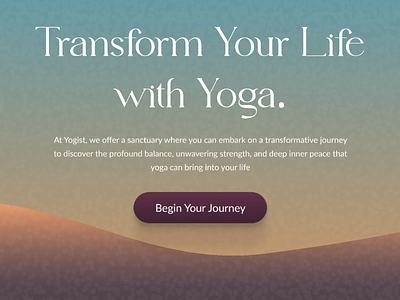 Yoga and Meditation- landing Page animation clean design health landingpage uidesign uiux web design website weightloss yoga