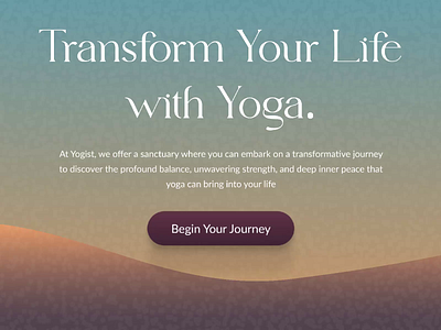 Yoga and Meditation- landing Page animation clean design health landingpage uidesign uiux web design website weightloss yoga