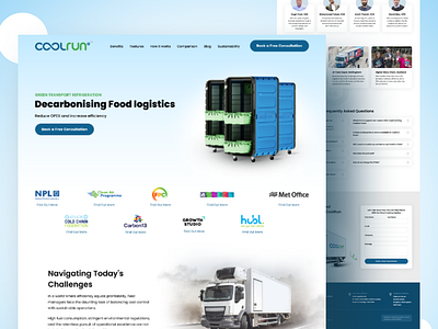 Food Logistics Landing Page branding click through landing page design dribbble shot food logistics landing page landing page landingpage lead generation leads logistics logistics landing page popular shot ui ux