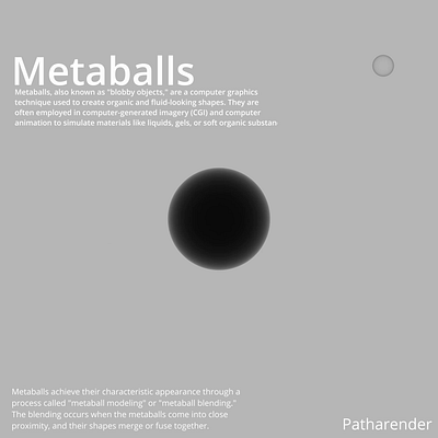 Metaballs Visuals 3d animation blender blender3d graphic design metaballs motion graphics