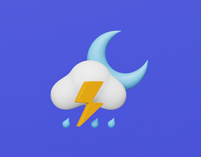 Stormy Night ⛈️🌙 rainy