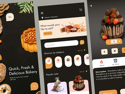 Bakery App animation app bakery app bakery items design figma figma app figma app design figma kit figma prototype figma ui kit mobile apps design mobile kit prototyping ui uiux design uiux mobile xd xd kit