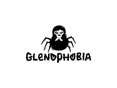Glenophobia character doll glenophobia horror logo logotype minimalism phobia scary spider