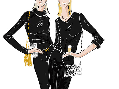 The Travels of a Live Event Illustrator X Ksenia Craven fashion live event drawing people portraits