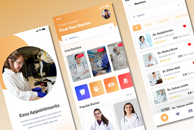 Doctors App / Appointments App animation app appointments app design doctors app figma figma animations figma app figma app design figma kit figma prototyping figma uiux mobile app design mobile kit prototype ui ui ux designing uiux xd xd kit