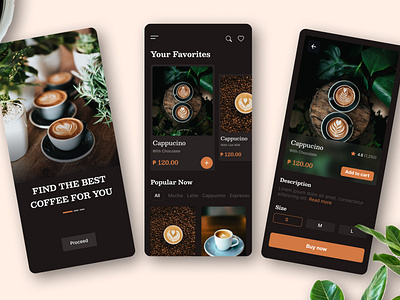 Coffee App / Coffee Restaurant animation app coffee app coffee restaurant design figma figma animations figma app figma design app figma kit figma mobile app figma prototyping figma ui kit mobile app mobile design ui uiux uiux design xd xd designing