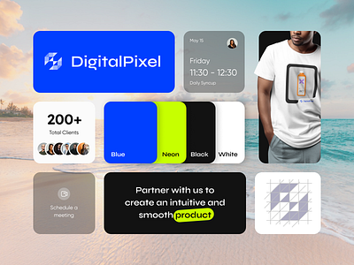 DigitalPixel - Branding brand branding branding design concept design dailyui figma ui ui design