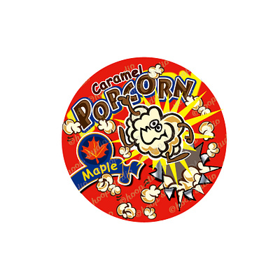 Popcorn Illustration for Package chatacter illustration