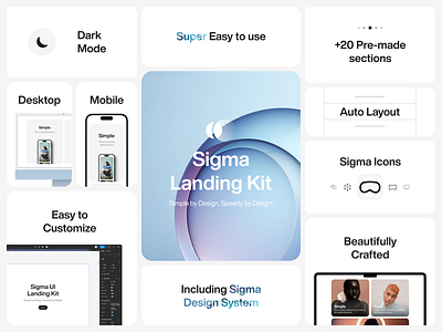 Introducing Sigma Landing Kit component design design system sigma sigma design system ui uikit ux