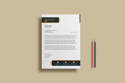 Corporate Letterhead Design- design graphic design minimal