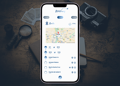 Itinerary - Daily UI 079 app dailyui79 design figma itinerary mobile travel ui uix101 ux