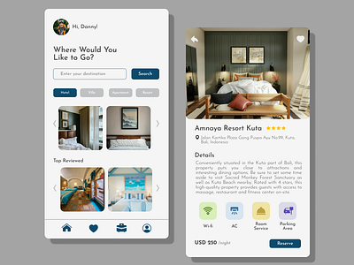 Daily UI Challenge #067 Hotel Booking booking challange dailyui design hotel ui vacation