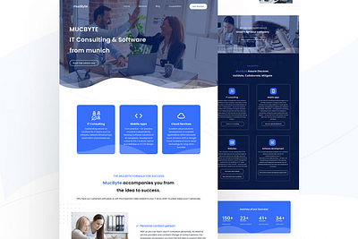 MucByte Landing Page design figma graphic design landing page landingpage ui uidesign web webdesign