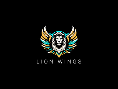 Lion Wing Logo angry lion branding flying lion freedom illustration jaguar kingdom leo lion attack lion head lion head logo lion logo lion wing logo lion wings powerpoint security tiger top lion logo top logo warrior