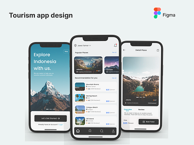 Tourism App Design app app design app ui app ui ux branding design graphic design mobile mobile app mobile app design mobile app ui travel app typography ui ui design ui ux ux