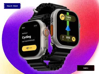 Map UI Concept applewatch dailyui design mapui mapux ui ui design ui designer