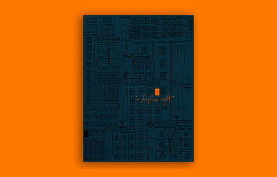 Sleepless Night building city creativepeddler design digital art graphic design illustration minimal orange procreate sketch