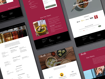 Baoshi | Website Design asian food branding food hall graphic design restaurant ui ux web design website
