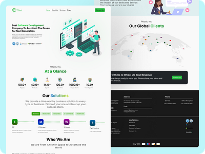 Software Development Company UI Landing Page agency website design animation design design trends graphic design landing page design logo mobile uiux design prototype design prototyping ui ui design uiux user experience user experience design user interface design ux design web design wireframe design wireframing