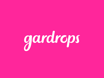 Gardrops: Logo animation branding fashion gardrops graphic design handwriting logo motion graphics pink purple redesign secondhand typography ui vector