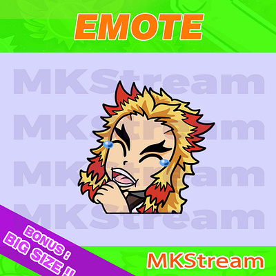 Twitch emotes demon slayer rengoku lul laugh animated emotes anime cute demon slayer design emote emotes illustration kimetsu no yaiba laugh emotes lol lul emotes rengoku rengoku emotes sub badge twitch emotes