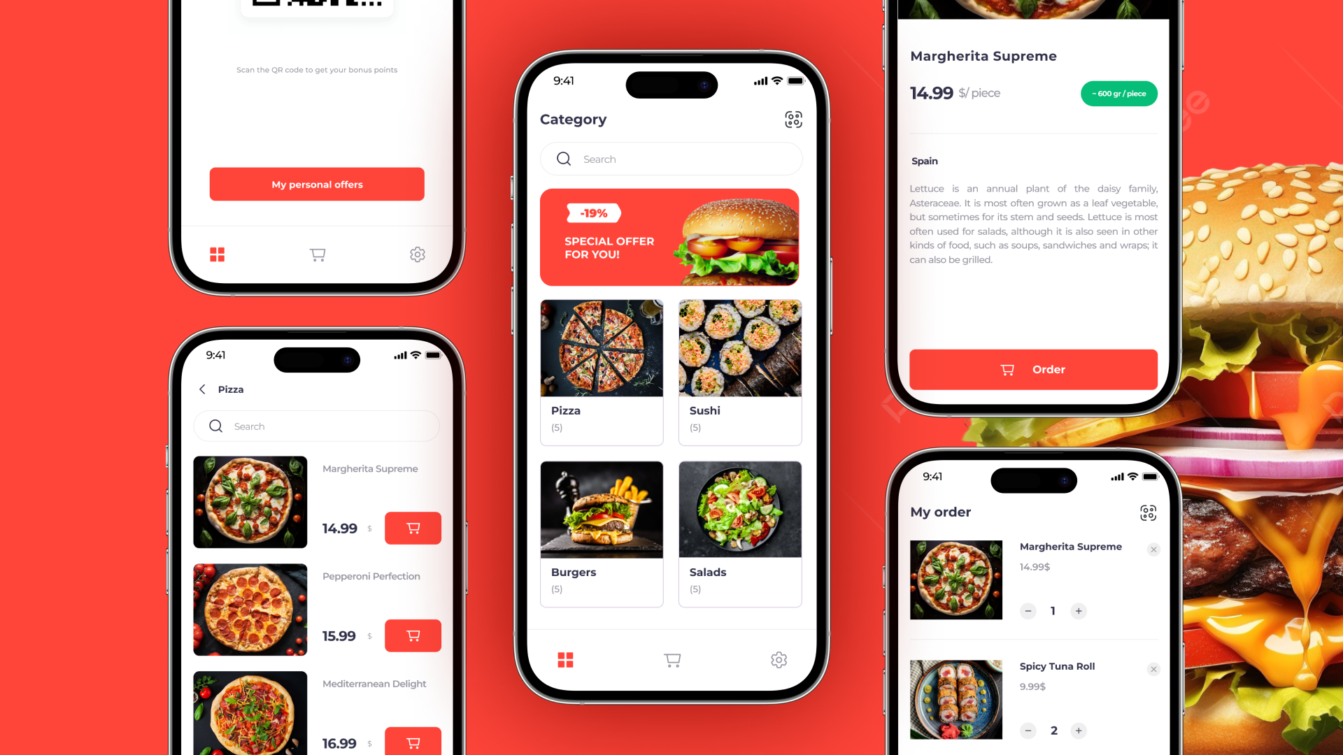 Food Delivery App design ios mob mobil mobileapp ui ux