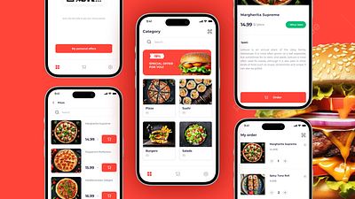 Food Delivery App design ios mob mobil mobileapp ui ux