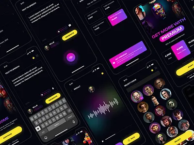 AI Voice Сhanger App design ios mob mobil mobileapp ui ux