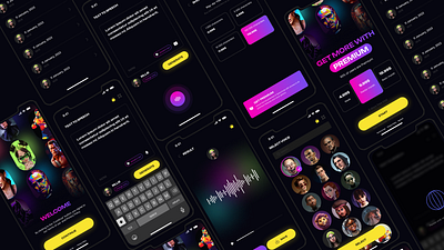 AI Voice Сhanger App design ios mob mobil mobileapp ui ux