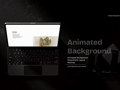 Animated Background iPad Mockup Template for PowerPoint 03 3d motion graphics
