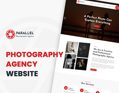 Parallel | Photography Agency Landing Page agency branding creative design icon landing page one page photo photographer photography ui ui design uiux web web design website website design