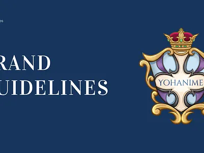 Logo and Brand Guidelines for Yohanime brand guidelines branding logo logo design
