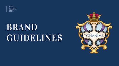 Logo and Brand Guidelines for Yohanime brand guidelines branding logo logo design