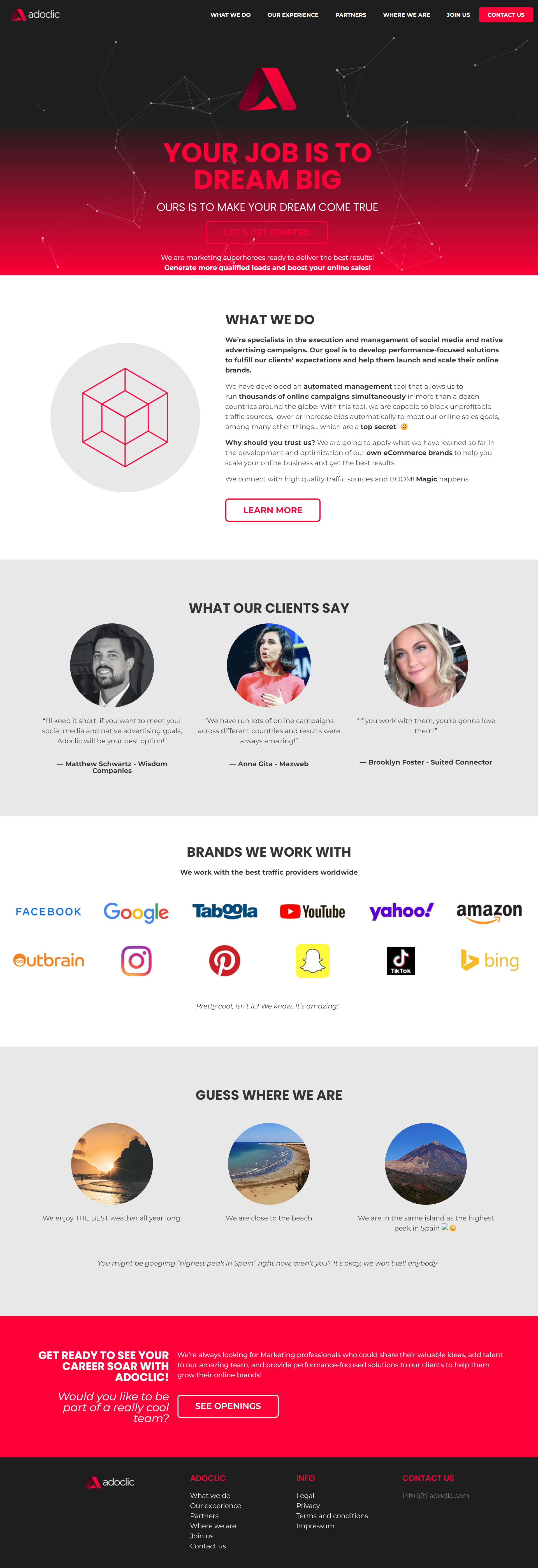 _______________ADOCLIC WEBSITE_____________ elementor pro landing page premium website pro plugin responsive design web design web development wordpress theme wordpress website