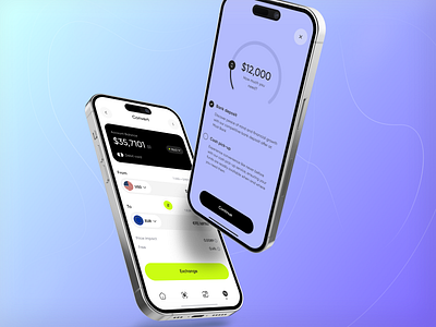 Mobile Banking App - UI iOS bank branding dashboard design finance fintech flat graphic design illustration interface ios minimal mobile mobile app native ui user interface ux