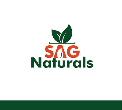 SAG Natural logo agrofoodlogo branding dailylogochallenge design foodlogo foodset freshfruitlogo illustration logo logotype nutritionlogo orgaincfood organicfoodlogo vector