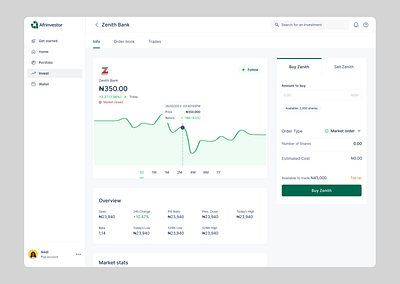 Stocks trading dashboard ✨ dashboard dashboard design dashboard ui dashboards product design stock trading ui design