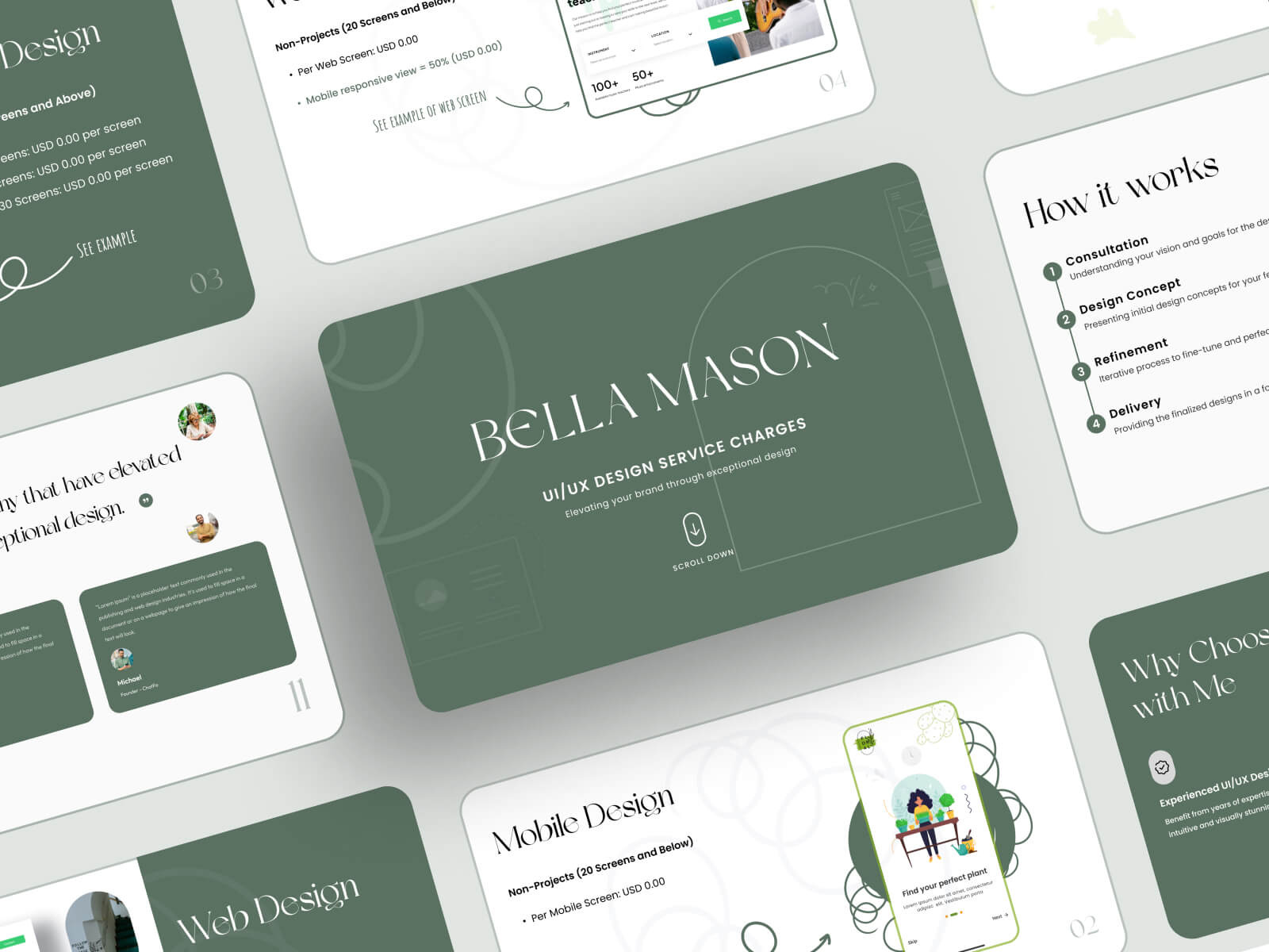 Landing page for UI design pricing animation app art branding design graphic design icon illustration illustrator logo minimal typography ui ux vector web website