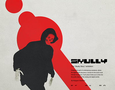 Skully 3d branding cinema4d editorial exhibition flyer graphic design hoodie illustration logo skeleton