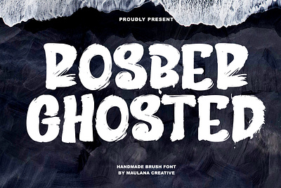 Rosber Ghosted Brush Display Font beautiful font branding brush font creative market creativemarket font fonts graphic design handmade font maulana creative maulanacreative font nostalgic