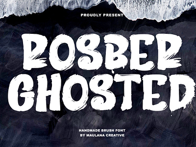 Rosber Ghosted Brush Display Font beautiful font branding brush font creative market creativemarket font fonts graphic design handmade font maulana creative maulanacreative font nostalgic