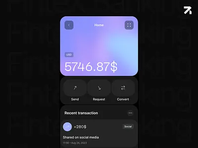 Fintex mobile banking. Design concept. banking dwsign finance mobile app mobile banking ui user interface ux web application